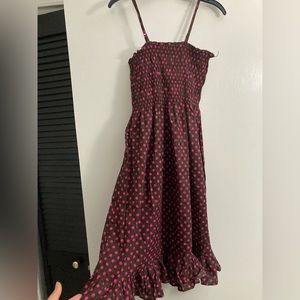Intimates Brown Dress mini Polka Dot Strapless Dress - Size Large. NWT